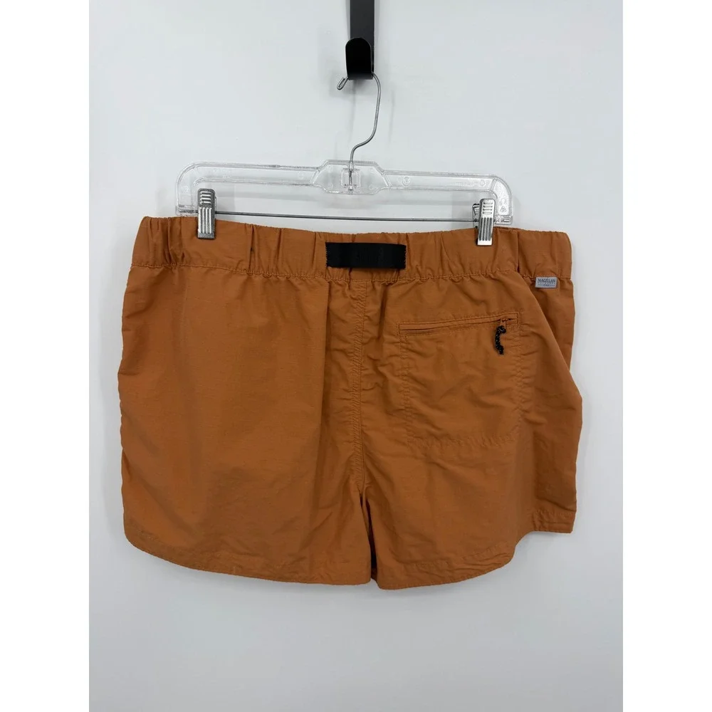 Magellan Outdoors Pro Explore Shorts Womens XL Orange Ripstop‎ Hiking Belted